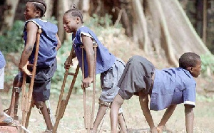 Some children with polio