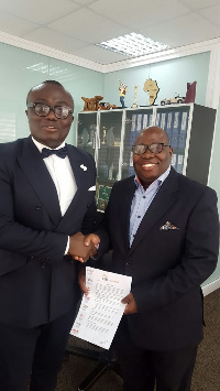 Bola Ray and Kwame Adinkra