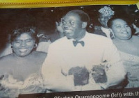 Agnes Oforiwa Tagoe-Quarcoopome (left) with Nkrumah in the middle