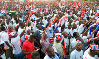 Some NPP sympathizers during a campaign rally