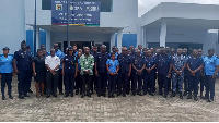 Some members of the NCCE with GRA Customs Division unit