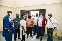 Kwabena Agyepong with Nana Akufo-Addo and some party members