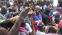 MP for Assin Central, Kennedy Agyapong with some members of the NPP