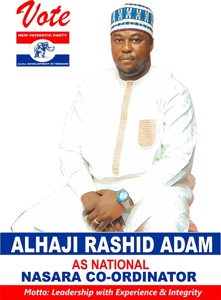 Rashid Adam is one of the aspirants for the position of  National Nasara co-ordinator for the NPP