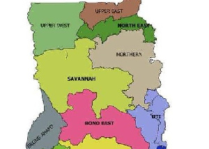 File photo: The Savannah Region map