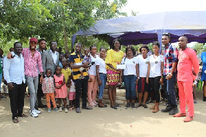 In-Time Army International Foundation donating the items to the orphanage