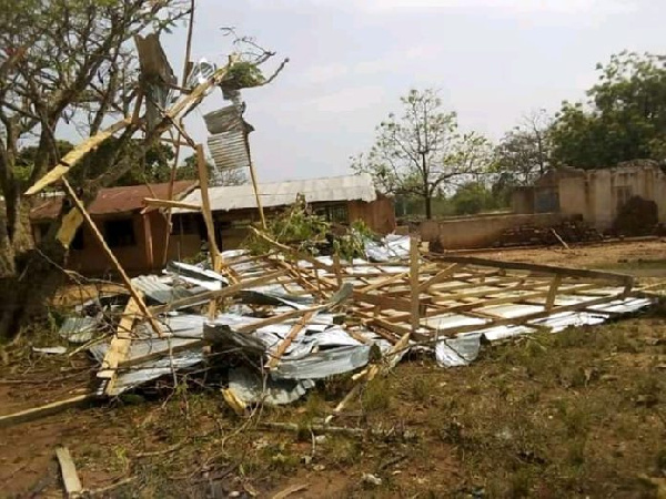 Facilities of Obuasi Senior High Technical School were also flooded