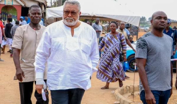 The late President Jerry John Rawlings