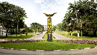 A famous roundabout on KNUST campus