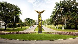 A famous roundabout on KNUST campus