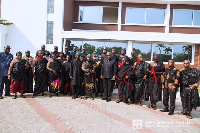 A delegation from the Sunyani Traditional Council and John Mahama