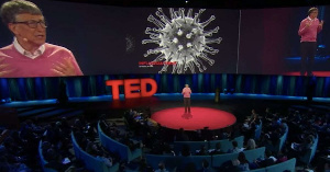 Bill Gates addressing an audience at TEDx