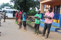 The illegal miners are currently in police custody at Koforidua central police station