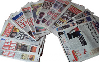 File photo of some Newspapers in Ghana