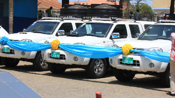 The pickup trucks will aid in the fight against illegalities at the various borders nationwide