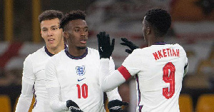 A photo of Eddie Nketiah and Callum Hudson-Odoi