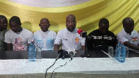 Dr. Lartey and his executives at the press conference