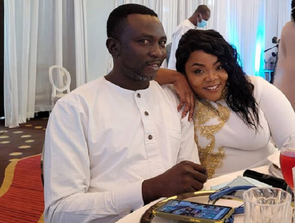 Gospel musician, Celestine Donkor and husband