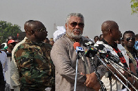 Former President Jerry John Rawlings