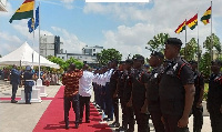 Officers of the Ghana Police Service at an event to mark the 2023 Commonwealth Day