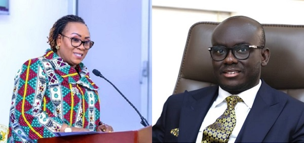 Mavis Hawa Koomson and Godfred Yeboah Dame share the top spot for best performing ministers in 2023