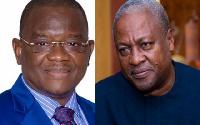 Sylvester Mensah and Former President John Mahama