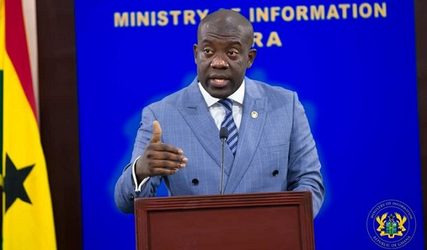 Kojo Oppong Nkrumah is Minister of Information