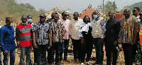 The Minority Caucus at the explosion site