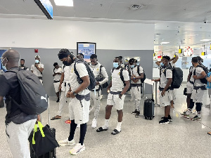 Black Stars arrive in Nigeria for the World Cup playoff