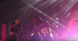 The male fan grabbed Eazzy's butt on stage