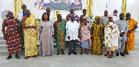 Senior Minister, Yaw Osafo-Maafo with chiefs and queenmothers