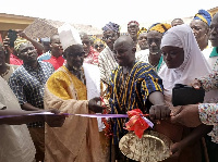 Dr. Hamza Adam, MP for  Kumbungu constituency  with paramount Chief of the Nwogu Traditional Area,