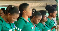 Cross section of students of Bawku Midwifery Training School