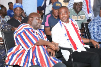 Evans Opoku Bobie (right) and Dr Bawumia