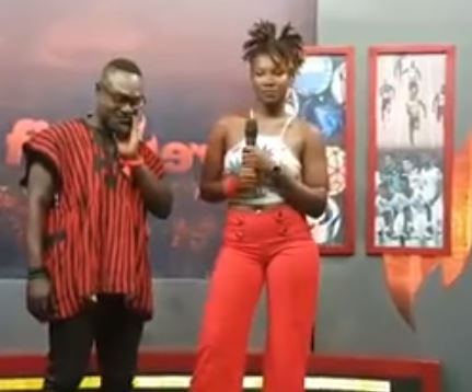 Ebony and Songo on his TV show 'Fire for Fire'