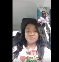 Nana Adu Berchie (insert) on Maame Ngege's live video