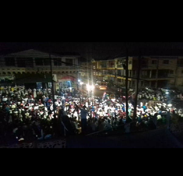 NPP supporters partying in Kumasi