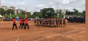 Military parade during Ghana's 67th Independence Day in Koforidua