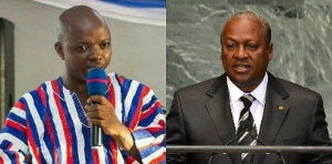 Kwame Baffoe (left), Ex-President Mahama (right)