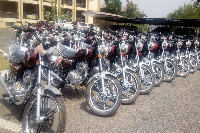 The 35 motorbikes are to enable officials discharge their duties effectively