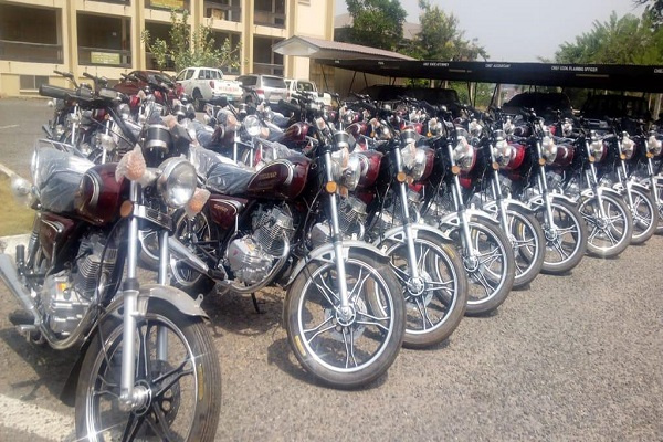 The 35 motorbikes are to enable officials discharge their duties effectively