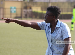 Coach of the Black Queens Mercy Tagoe-Quarcoo