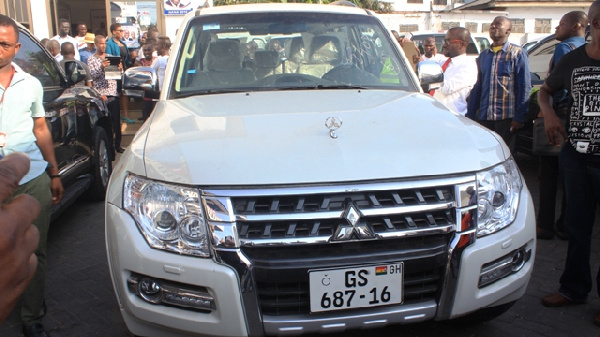 The V6 Mitsubishi that was delivered to Bugri Naabu