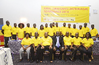 Distributors In a group picture with MD of VEGH.