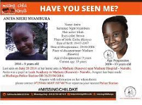 There has been an increase in number of children missing in Kenya