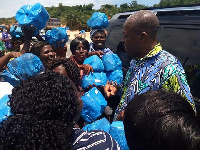 Vice President Kwesi Amissah-Arthur on a campaign tour