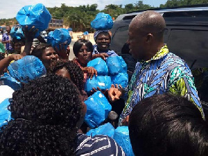 Vice President Kwesi Amissah-Arthur on a campaign tour