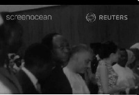 Kwame Nkrumah is spotted at this event in Conakry, Guinea in 1970