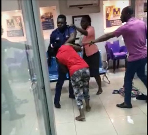 Patience Osafo was assaulted by a Frederick Amanor at the Midland Savings and Loans banking hall