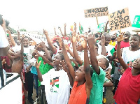 The NDC supporters came in their numbers